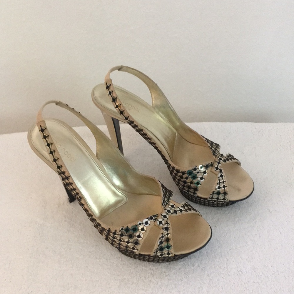 Sergio Rossi Tessa rasp seta x rica I oro